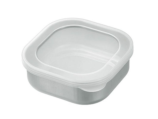Daiso Stainless steel square container with lid FrontPackage