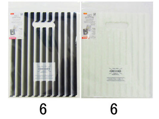Daiso Frost handle bag 12pcs 23cm X 19cm 9.1in X 7.5in FrontPackage