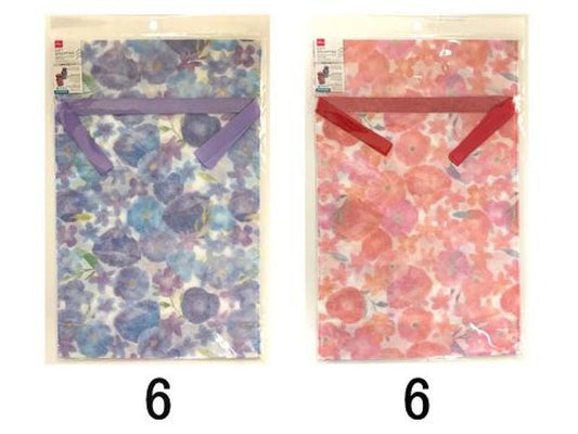 Daiso Drawstring Non Woven Fabric Bag -Flower- FrontPackage