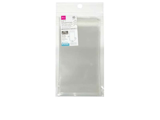 Daiso Clear Plastic Seal Bag with Bottom Gusset - 45 pcs. - FrontPackage