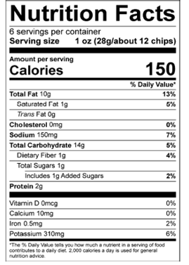 Calbee Asian Style Chips Spicy BBQ NuturitionFacts