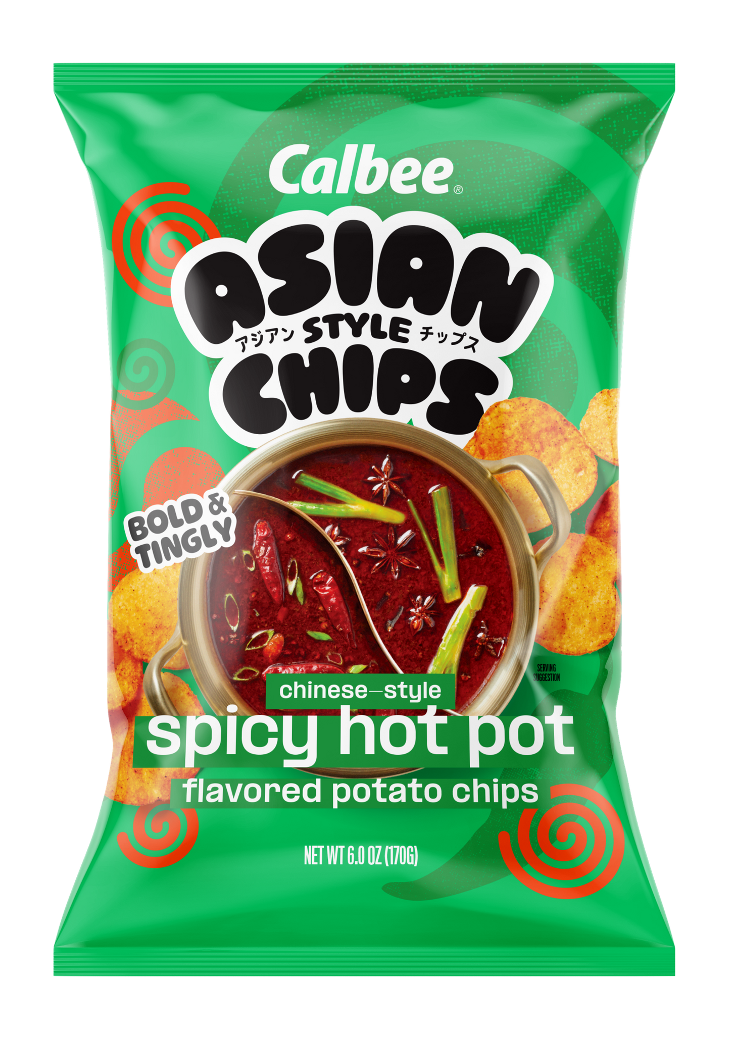 Calbee Asian Style Spicy Hot Pot Front package