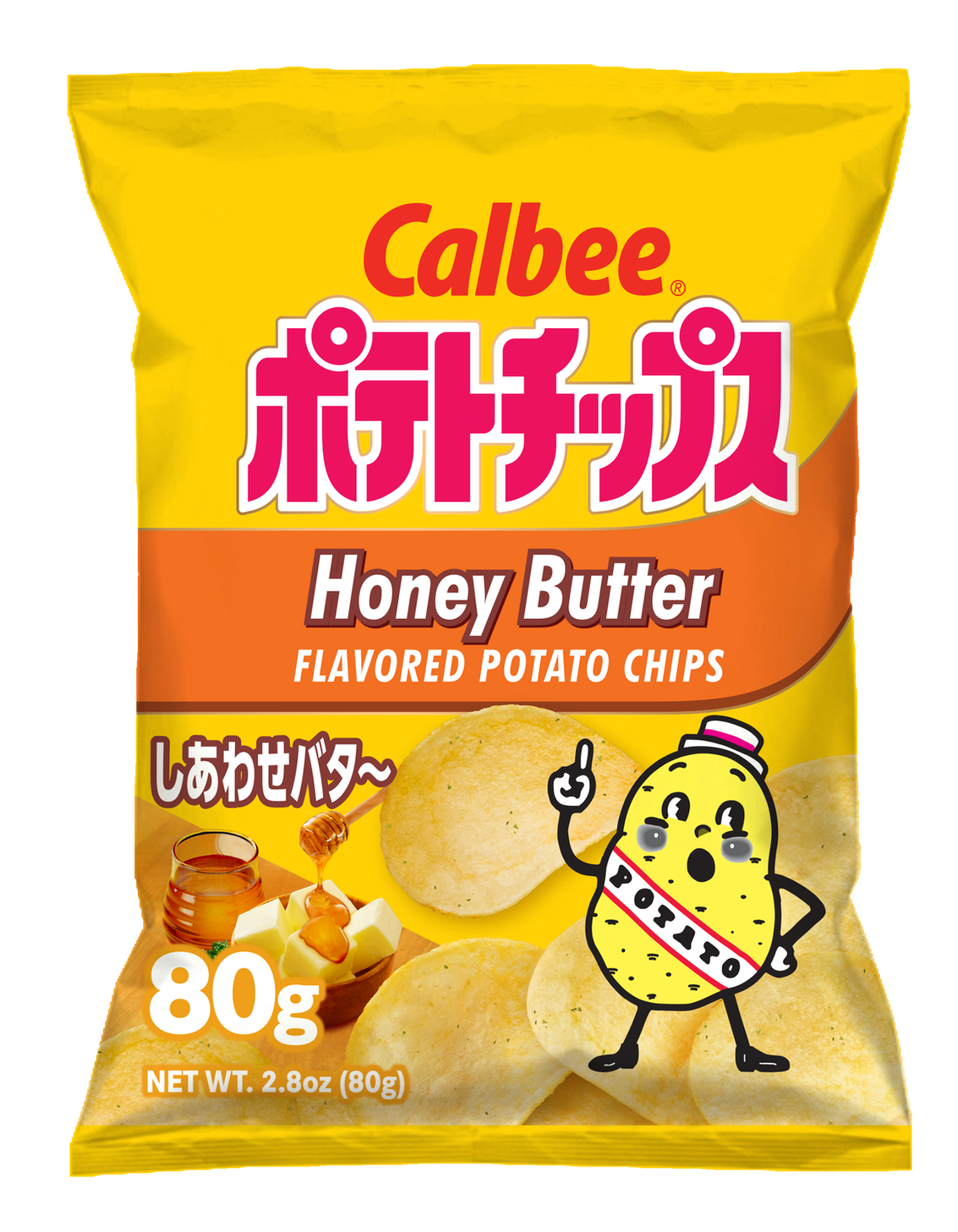 Calbee Potato Chips Honey Butter Front package