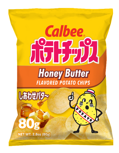 Calbee Potato Chips Honey Butter Front package