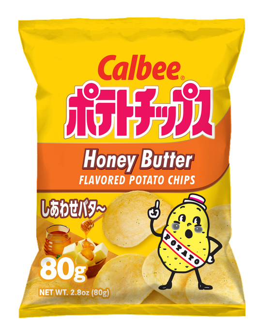 Calbee Potato Chips Honey Butter Front package