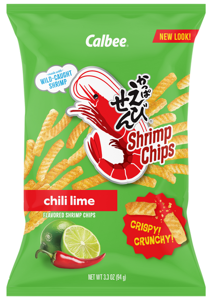 Calbee Shrimp Chips Chili Lime Front package