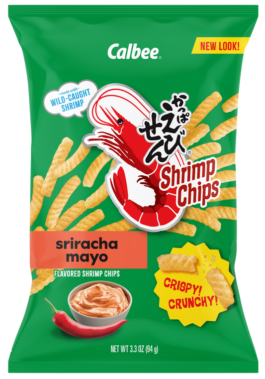 Calbee Shrimp Chips Sriracha Mayo Front Package