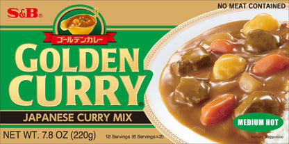 SB Golden Curry Japanese Curry Mix Medium Hot Front package