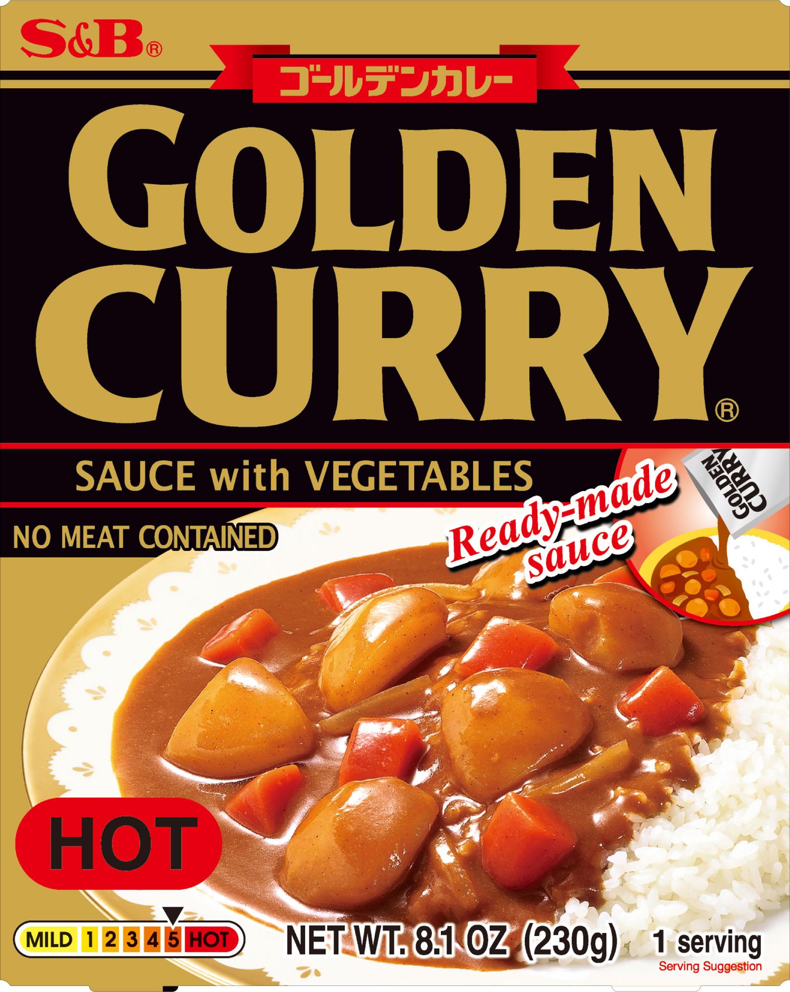 S&B Golden Curry Sauce Hot Front package