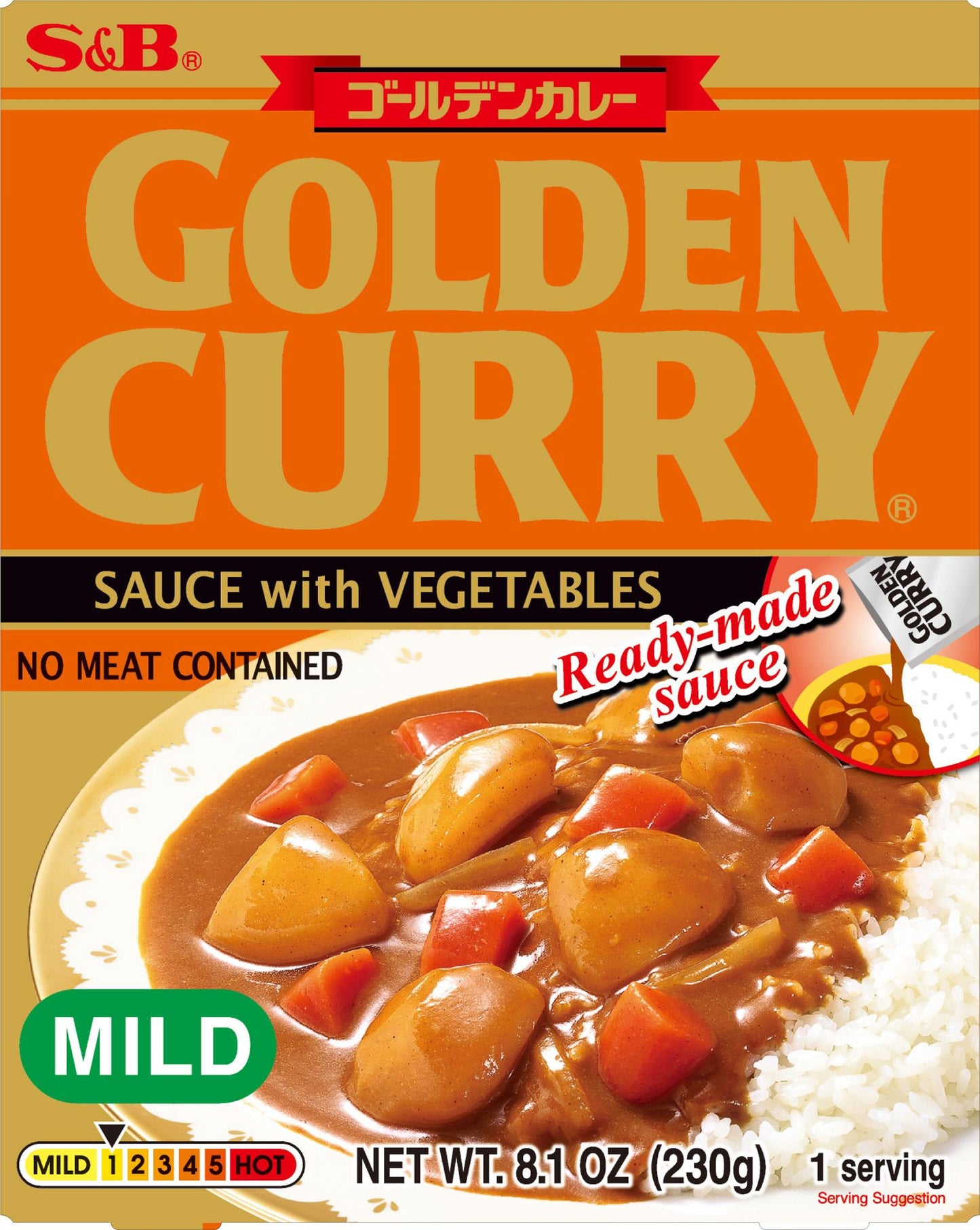 S&B Golden Curry Sauce Mild Front package