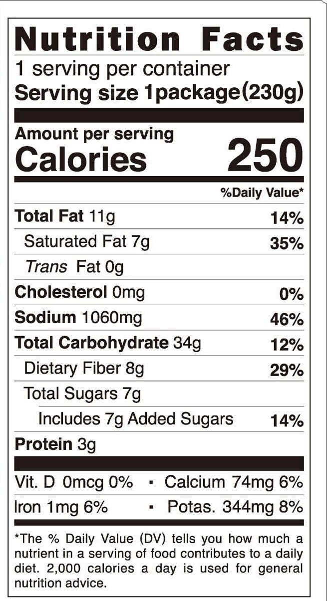 S&B Golden Curry Sauce Mild Nutrition Facts