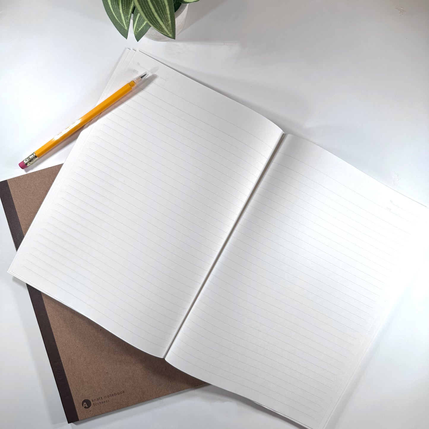 A4 Notebook - 7mm Ruled - 40 Sheets, 8.27 x 11.69 in