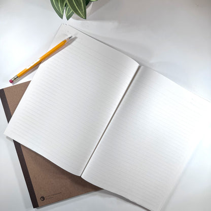 A4 Notebook - 7mm Ruled - 40 Sheets, 8.27 x 11.69 in