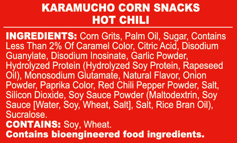 KOIKEYA KARAMUCHO CORN SNACKS HOT CHILI 2.2oz – DAISO