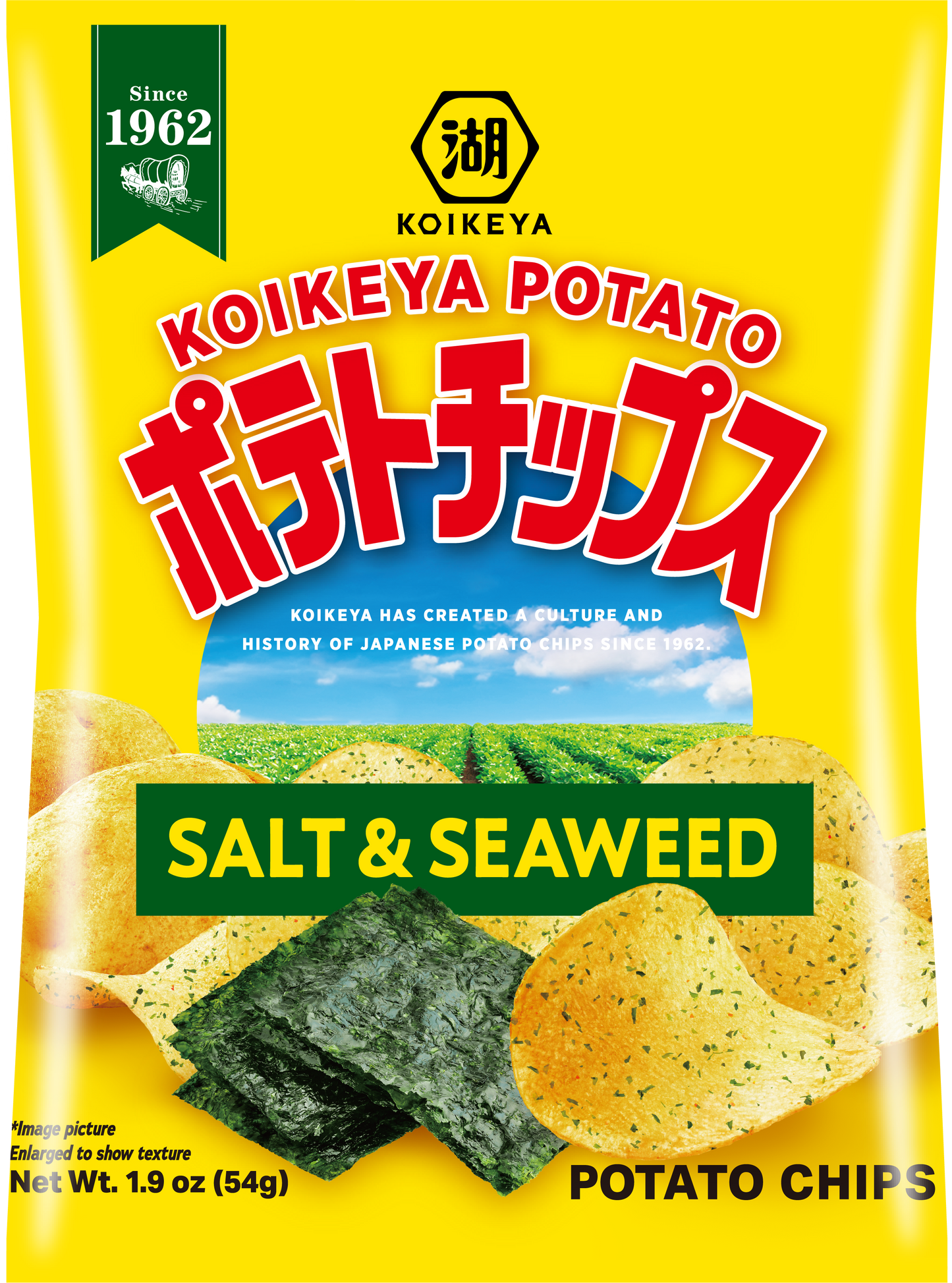 Daiso_KOIKEYA POTATO CHIPS SALT & SEAWEED 1.9oz_FrontPackage