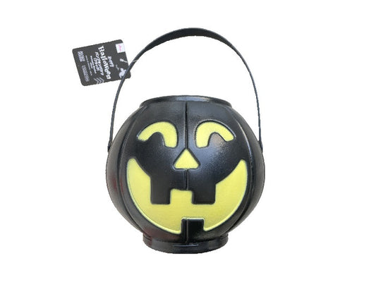 Pumpkin Bucket - Black, d6.30 x 5.31 in
