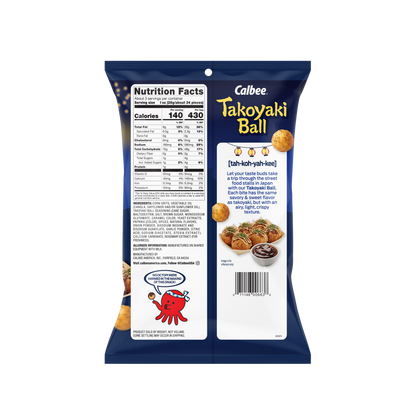Calbee Takoyaki Ball  back package