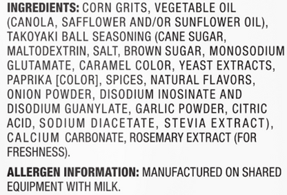 Calbee Takoyaki Ball Ingredients