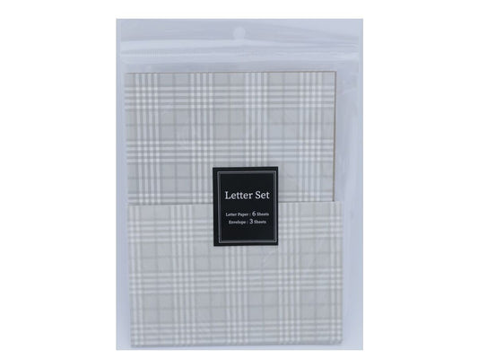 Letter Set - Checkered - Gray