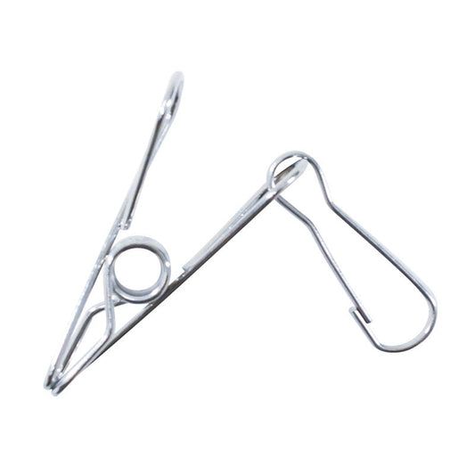 Stainless Steel Wire Clothespin -With Clip - 4 Pcs.-