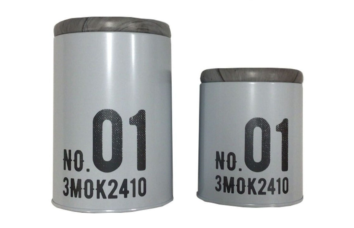 Canister Number White