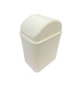 Trash Can With Swinging Lid