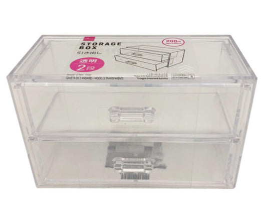 2 Tier Drawer - Clear Storage Container