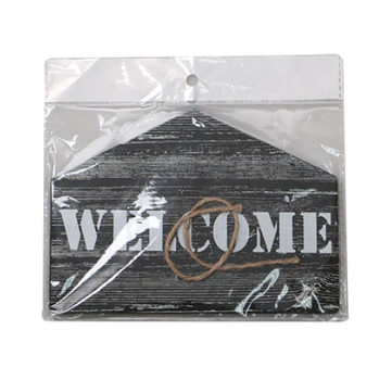 Wooden Welcome Plate - House -
